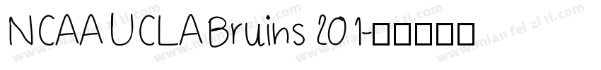 NCAA UCLA Bruins 201字体转换